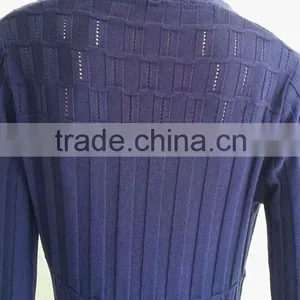 Long Sleeve Knitting Wear Hollow-out OL Long Cardigan Coat thumbnail-2