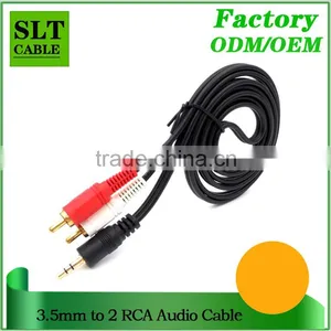 SLT 10ft Factory Outlet 3.5mm to 2 RCA Auxiliary Stereo Audio Cable thumbnail-2