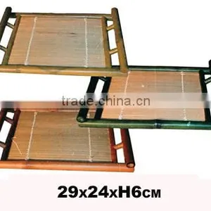 Bamboo Tray With Handles thumbnail-1