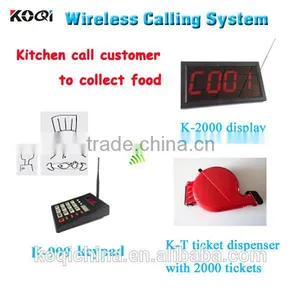 Kitchen Call Waiter System CE Passed 433mhz Restaurant Waiter Pager System thumbnail-1