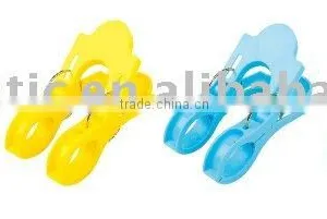 Mini Colorful Hard .double Head .un-transparent Plastic Clip thumbnail-1