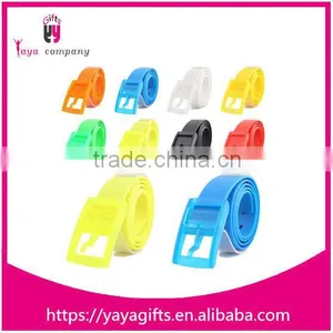 Candy Colors Ladies Silicone Rubber Belts thumbnail-3