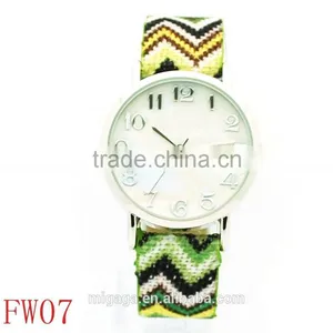 Made in China Fabric Strap Quartz Watch Price, Fashion Watch Women, Watch for Women thumbnail-6