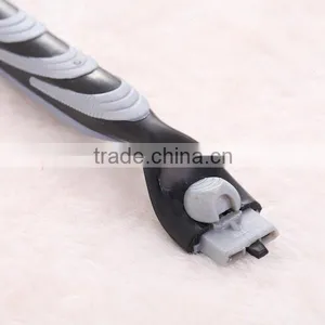 Safety Razor Long Handle Alloy Excellent Portable Shaver System Sharpener Blades For Men thumbnail-3