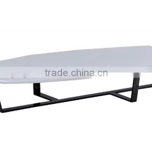 Simple Modern MDF Coffee Table Stainless Sofa Center Table CJ0183 thumbnail-4
