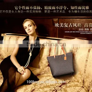 China Good Quality Leather Pu Shoulder Hand Bag Women Walker Tote Bag Quality Choice thumbnail-1