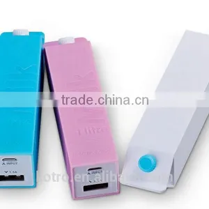 Factory Supply ,The Cheapest 2600 Mah Lipstick Mini Backup Battery Charger thumbnail-1
