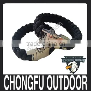 Cool Nylon Military Camps Paracord Bracelet With Stainless Steel Buckle Wholesale thumbnail-1