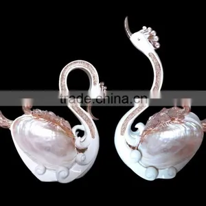 Beautiful Resin Swan Sculpture Home Decor thumbnail-1