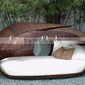 Morden Ourdoor Wicker Nestrest Leisure Garden Furniture Angle Daybed thumbnail-3