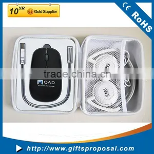 Gift Set Promotional USB Charging Kits Computer Accessories Including Mouse Headphones LED USB Light thumbnail-2
