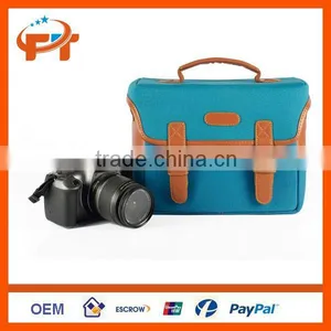 PU Leather Canvas Digital SLR Camera Bag For Nikon thumbnail-5