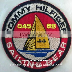 Factory Price Custom Logo Garment Accessories Embroidered Badges thumbnail-1