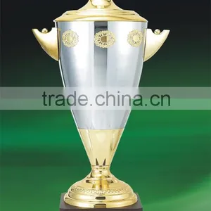 T829 YIWU EV Sport Metal Trophy Cup Wooden Base High Quality Wholesale thumbnail-1