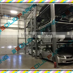 Multi-level Hydraulic Driven Key Switch Position Locks Automatic Smart Car Parking Lift thumbnail-1