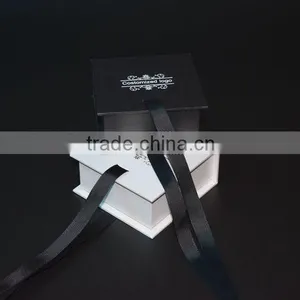 Luxury Black and White Striped Gift Box Thick Rectangle thumbnail-3