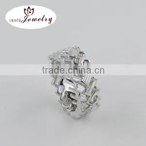 2014 New Design Fashion Silver Ring With AAA Zircon thumbnail-1