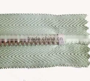 4# Metal Aluminum Zipper Fastener Close End Zipper With Locking Slider Shoes Zipper thumbnail-6