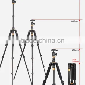 Q570 1410mm 2 Section Center Pipe Easy Operated Filp Leg Lock DSLR Digital Camera Tripod Monopod Professional Aluminum Tripod thumbnail-6