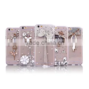 2016 OEM Design Diamonded Back Cover Mobile Phone PC Case for Samsung s7 thumbnail-4