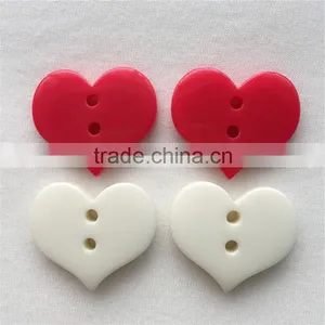 Custom Cheap Promotion High Quality Resin Plastic Heart Button thumbnail-4