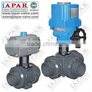 LPD11 Plastic Ball Valve Motorized Actuator Valve thumbnail-1