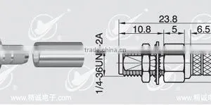 SMA Connector for Flexible Cable With Bulkhead thumbnail-1