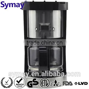 Electronic Coffee Percolator With SS Decoration 1.25L 10 Cups Glass Carafe Kitchen Accessory Filter thumbnail-1