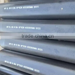 HIGH QUALITY API 5L WELDED BLACK CARBON STEEL PIPE thumbnail-5