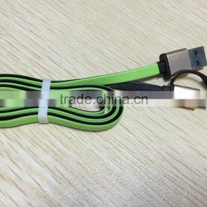 Multi-function Noodle Micro Usb Charging Cable/New Style Micro Usb Charging Cable for All Android Version and IOS System thumbnail-1
