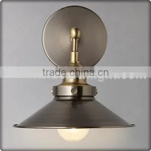 UL CUL Listed Brushed Brass Metal Shade Hotel Industrial Light Fixtures W30117 thumbnail-1