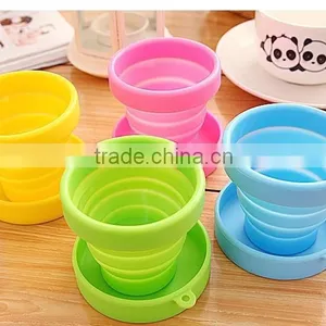 Food Grade Heat Resistance Folding Silicone Cup for Travel Outdoor Camping thumbnail-2