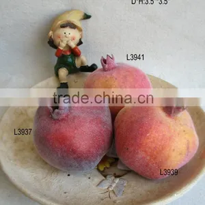 Decorative Artificial Foam Pomegranate Fruits 3.5"*3.5" With Emulation Sugar for Havest Home Decoration thumbnail-1