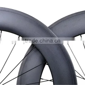 700C CARBON WHEELS 88MM TUBULAR, Professional Bike Wheels 3k Glossy Rim 88mm Tubular, Road Bicycle Wheelsets 88mm Tubular thumbnail-4