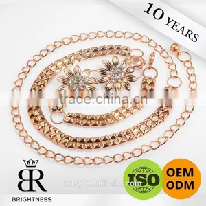 Fashion Golden Plated Belly Chain Brightness F1-80122 thumbnail-1