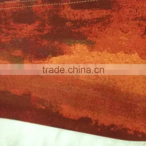Printed Knit Denim Fabric:310gsm 44%cotton 44%polyester 11%spandex From Changzhou China thumbnail-4