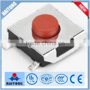 6*6 4pin Smd Tact Switch,red Push Bottom, Hot Selling thumbnail-1