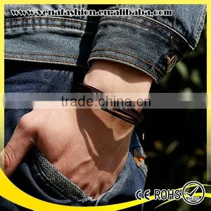 Multilayers Boys Thin Leather Bracelet, Teen Leather Bracelet thumbnail-4