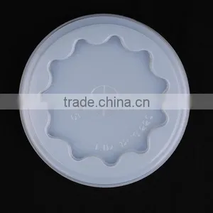 Disposable Translucent Plastic ps Cold Cup Flat Lids thumbnail-1