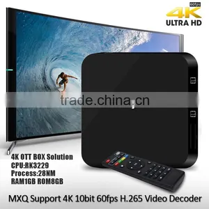 Cloudnetgo RK3229 Quad Core 32 Bit Android 4.4 UHD 4K MXV 4K Smart OTT TV Box Media Player Box in 1G+8G Good Performance TV Box thumbnail-2