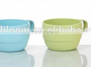 Candy Color Customized Lovely Promotional Plastic Milk Tooth Cup With Handle thumbnail-3