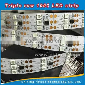 Decoration 5050 SMD 1003 ic Ouside Waterproof DC12V Addressable Triple Row Led Strip thumbnail-2