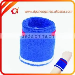 High Quality Blue Sport Wristband Sweatband thumbnail-1