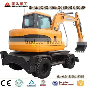 Garden Farm Excavator Japanese Engine Wheel Excavator With Backhoe for Sale thumbnail-6