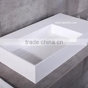 2016 New Design Resin Basin,Wash Basin Sinks, Solid Stone Resin Wash Basin, Wall Hung Wash Basin thumbnail-1
