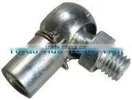 33-16-32mm White Zinc Plated Metal Ball and Socket Joint With M12 and M12 for Gas Spring thumbnail-1