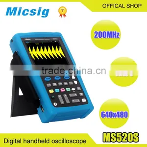 Micsig Digital Handheld Oscilloscopes MS520 200MHz Isolated Channel USB Storage Multimeter thumbnail-1