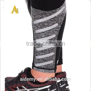 High Quality Stretch Cotton Fabric Plain Women High Waist Leggings thumbnail-4