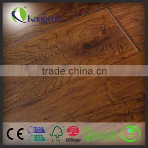 Hickory Flooring Brushed Natural Look Hickory Engineered Wooden Floor thumbnail-4