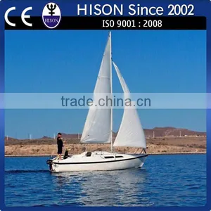 China Manufacturing Hison 26ft Sail Boat Catamaran Passenger thumbnail-1